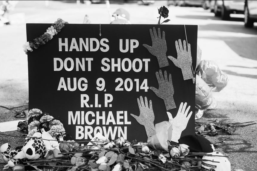 Ferguson shooting memorial